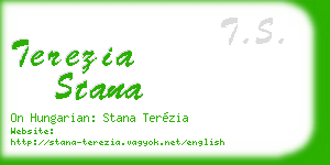terezia stana business card
